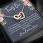 Personalized 21st Birthday Interlocking Hearts Necklace - Love You This Much