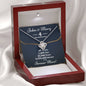 Personalized 4 Year Anniversary Love Knot Necklace - Love You This Much