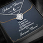 Personalized 6 Year Anniversary Love Knot Necklace - Love You This Much