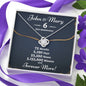 Personalized 6 Year Anniversary Love Knot Necklace - Love You This Much
