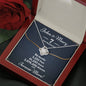 Personalized 7 Year Anniversary Love Knot Necklace - Love You This Much