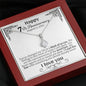 Personalized 7th Anniversary Alluring Beauty Necklace - Love You This Much