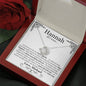 Personalized Anniversary All I Want Love Knot Necklace - Love You This Much