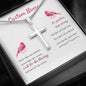 Personalized Be Positive Cross Necklace - Love You This Much