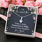 Personalized Beautiful Mom Wedding Alluring Beauty Necklace - Love You This Much