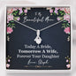 Personalized Beautiful Mom Wedding Alluring Beauty Necklace - Love You This Much