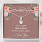 Personalized Beautiful Wife Alluring Beauty Necklace - Love You This Much