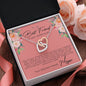 Personalized Best Friend Wedding Interlocking Hearts Necklace - Love You This Much