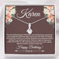 Personalized Birthday during Pandemic Alluring Beauty Necklace - Love You This Much