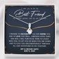 Personalized Bride Best Friend Alluring Beauty Necklace - Love You This Much