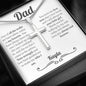 Personalized Bride to Dad Cross Necklace - Love You This Much