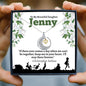 Personalized Daughter Moon & Back Necklace - Love You This Much