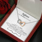 Personalized Fighter Interlocking Hearts Necklace - Love You This Much