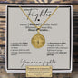 Personalized Fighter Name Compass Necklace - Gift for Sick Friend - Love You This Much