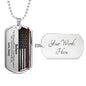 Personalized Firefighter Husband Dog Tag Necklace - Love You This Much