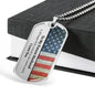 Personalized Future Husband Dog Tag Necklace - Love You This Much