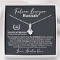 Personalized Future Lawyer Alluring Beauty Necklace - Love You This Much