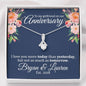 Personalized Girlfriend Anniversary Alluring Beauty Necklace - Love You This Much