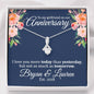 Personalized Girlfriend Anniversary Alluring Beauty Necklace - Love You This Much