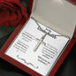 Personalized Godfather Proposal Cross Necklace - Love You This Much