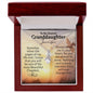 Personalized Granddaughter Alluring Beauty Necklace - Love You This Much