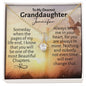 Personalized Granddaughter Alluring Beauty Necklace - Love You This Much