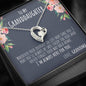 Personalized Granddaughter (Love Grandma) Forever Love Necklace - Love You This Much
