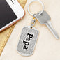 Personalized Grandkids Dog Tag Keychain - Love You This Much