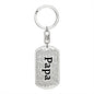 Personalized Grandkids Dog Tag Keychain - Love You This Much