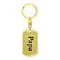 Personalized Grandkids Dog Tag Keychain - Love You This Much