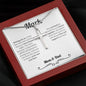 Personalized Groom From Parents Cross Necklace - Love You This Much