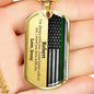 Personalized Military Husband Dog Tag Necklace - Love You This Much