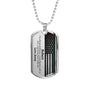 Personalized Military Husband Dog Tag Necklace - Love You This Much