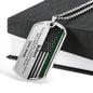 Personalized Military Husband Dog Tag Necklace - Love You This Much