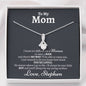 Personalized Mom (Love Son) Alluring Beauty Necklace - Love You This Much