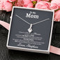 Personalized Mom (Love Son) Alluring Beauty Necklace - Love You This Much
