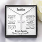 Personalized Moms' Boyfriend Cross Necklace - Love You This Much