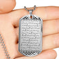Personalized Morse Code Promise Necklace For Men - Love You This Much