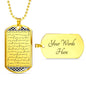 Personalized Morse Code Promise Necklace For Men - Love You This Much