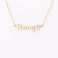 Thumbnail for Personalized Name with Dog Paw Necklace - Love You This Much