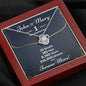 Personalized One Year Anniversary Love Knot Necklace - Love You This Much