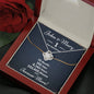 Personalized One Year Anniversary Love Knot Necklace - Love You This Much