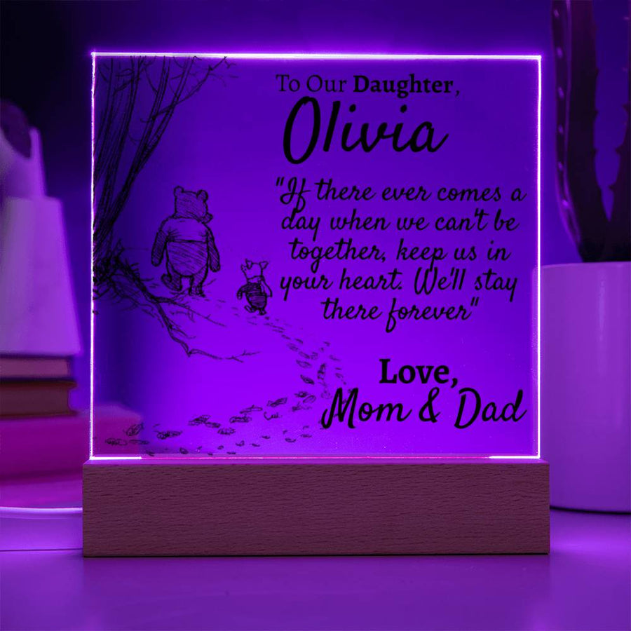 Personalized Our Daughter - Comes a Day - Mom and Dad - Love You This Much