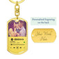 Personalized Our Song Dog Tag Keychain - Love You This Much