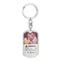 Personalized Our Song Dog Tag Keychain - Love You This Much