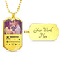 Personalized Our Song Dog Tag Necklace - Love You This Much