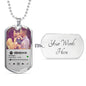 Personalized Our Song Dog Tag Necklace - Love You This Much