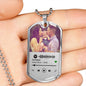 Personalized Our Song Dog Tag Necklace - Love You This Much