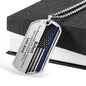 Personalized Police Officer Husband Dog Tag Necklace - Love You This Much