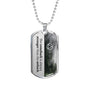 Personalized Sobriety Dog Tag Necklace - Love You This Much